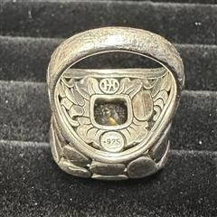 John Hardy Citrine Batu Kali Ring Square 925 Silver